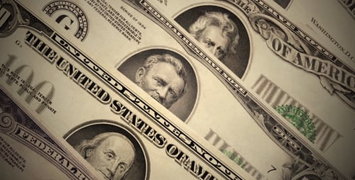 Dollar Bills - Dramatic Loop - Clean Banknotes