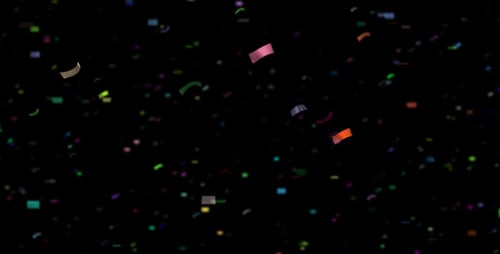 Colorful Confetti Particle Loop for Celebrations