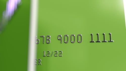 Turning Green Plastic Cards