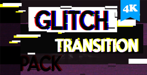 Glitch-Übergangspaket