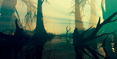 Scary Forest Growing In The Swamp