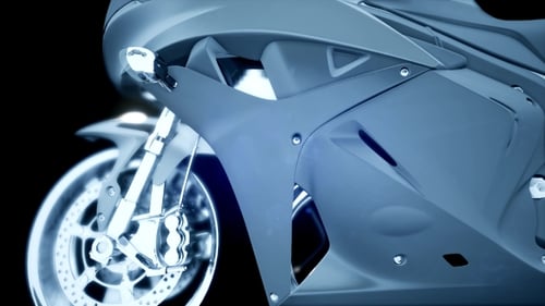 Futuristic 3D Motorcycle Reveal Animation