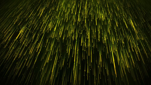Falling Yellow Particles