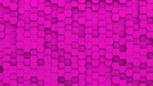 Bucle Hexágonos Rosa