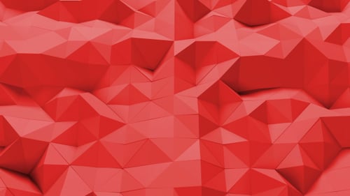 Red Polygonal Geometric Loop