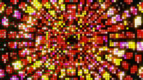 Bright Glowing Geometric Grid Party Background Loop