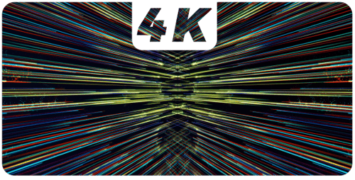 Colorful Abstract Hyperspace Tunnel Background