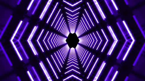 VJ Purple Tunnel