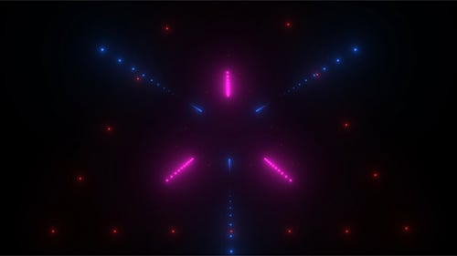 Neon Triangle Tunnel Loop