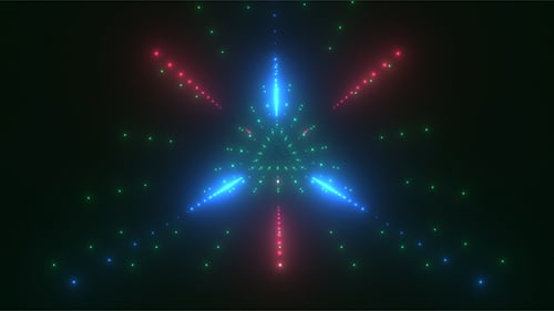 Neon Tunnel Loop Background