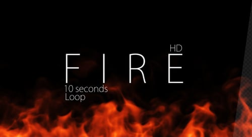 Rising Realistic Fire Flames Visual Effect