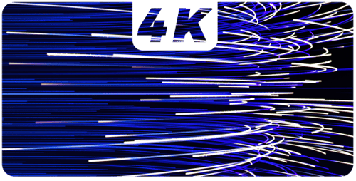 Dynamic Blue and White Light Streaks Abstract Background