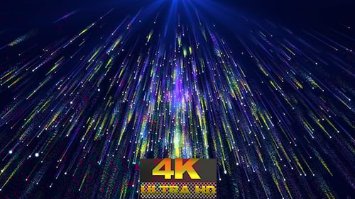 Abstract Sparkling Light Particles Falling Festive Loop Background