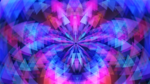 Mehrfarbiger Universum Blume der Dreiecke Hintergrund