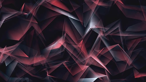 Red Shiny Lines Polygonal Refraction