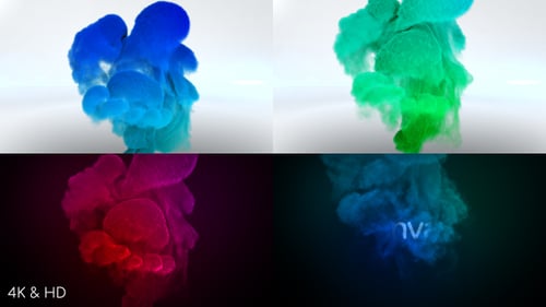 Color Smoke Logo Reveal 3