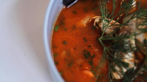 of Seafood Soup with Fish and Mussels 15