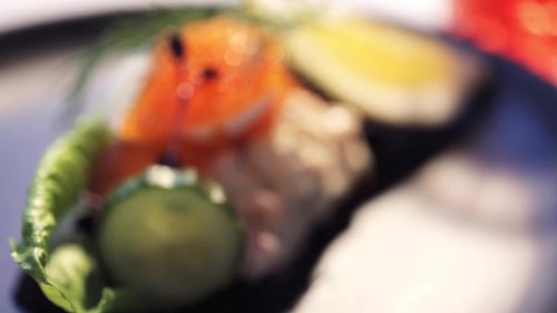 of Toast Skagen with Caviar and Bread 28