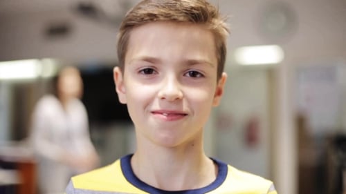 Happy Smiling Preteen Boy at School 22