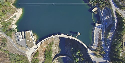 Aerial View of Salamonde Dam