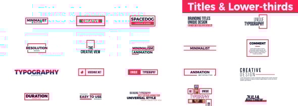 Titles & Lower-Thirds