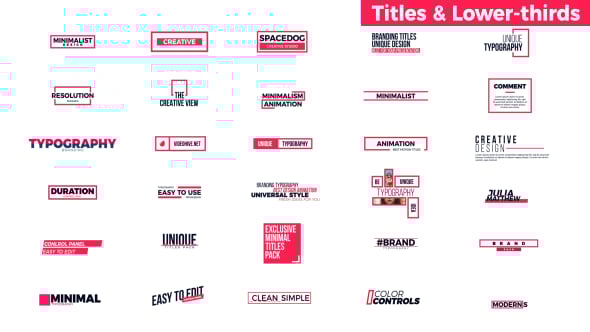 Titles & Lower-Thirds