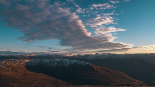 Deslumbrante montanha panorâmica