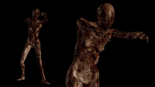 Marcha zombi femenina