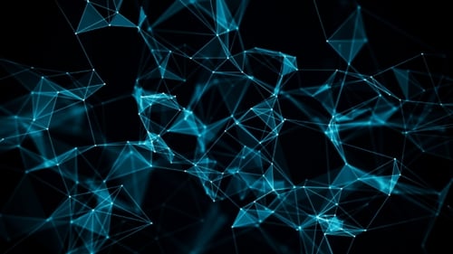 Abstract Geometric Plexus Network Digital Background Loop