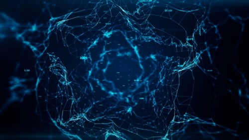 Futuristic Digital Data Network Connection Technology Background