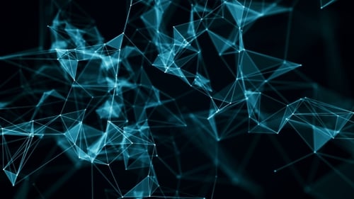 Abstract Digital Plexus Network Loop Background