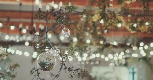 Beautiful Botanical Decor at a Wedding Venue