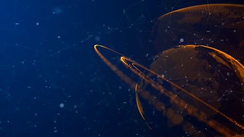 Digital Earth Globe Global Network Connections Background