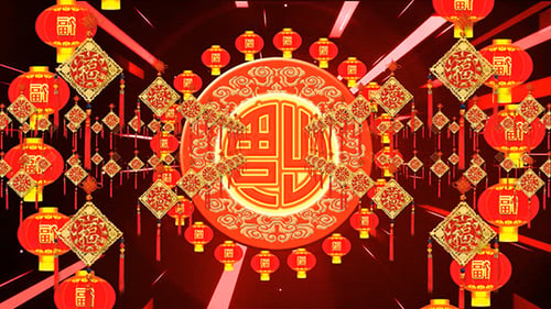 Chinese New Year Lantern Background