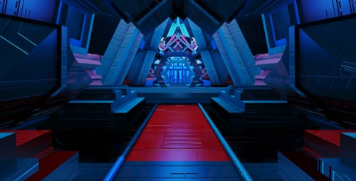 Tunnel Tech VJ Loop Background