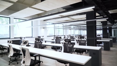 An Empty and Spacious Office