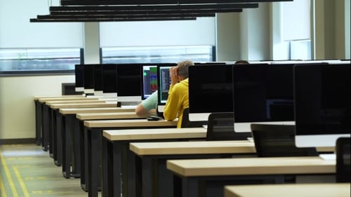 IT Speciaslists Work in Office