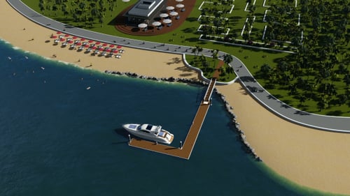 Aerial View of Beach