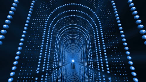 Blue Dynamic Tunnel Loop