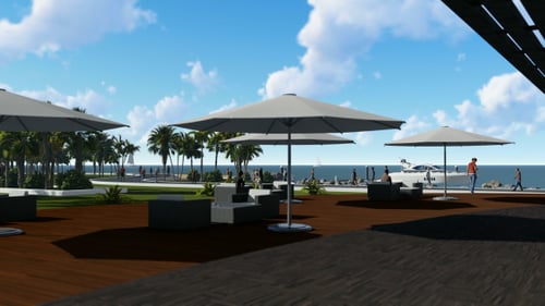 3D Seaside View