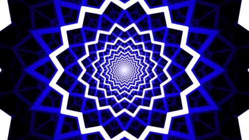 Boucle de tunnel infinie bleue