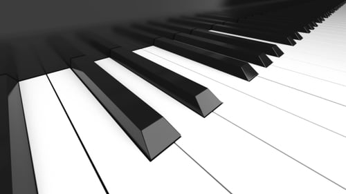 Dynamic Piano Keys Playing Animation Loop