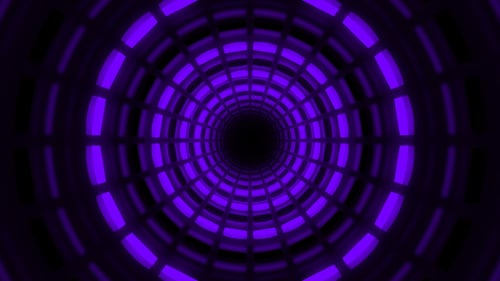 Purple Light Tunnel