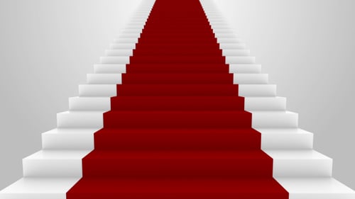 Seamless loop Animation of Slow Motion on Staircase