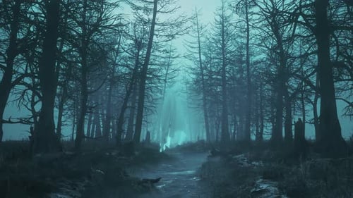 Loop Night: bosque aterrador con fantasmas voladores