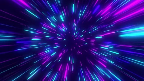 Bunte gerade Linien auf lila Hintergrund