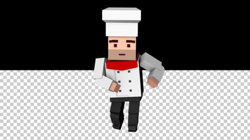 Dança engraçada do chef