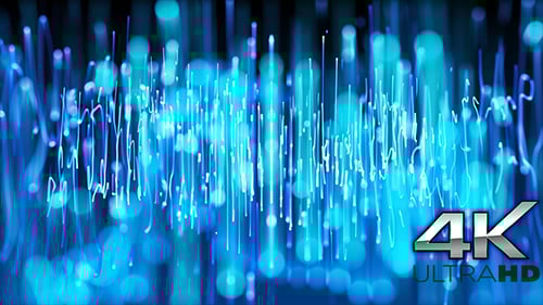 Loop de fundo de partículas brilhantes azuis épicas