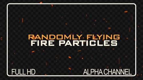 Flying Fire Sparks / Particles