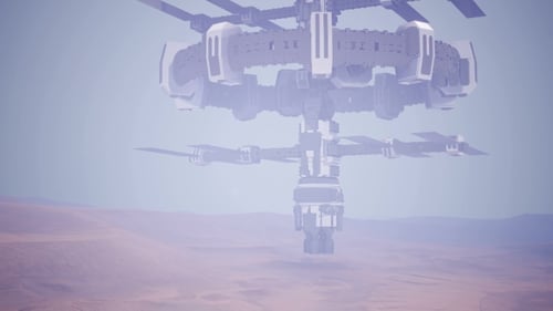 Kolonie auf dem Mars Planet